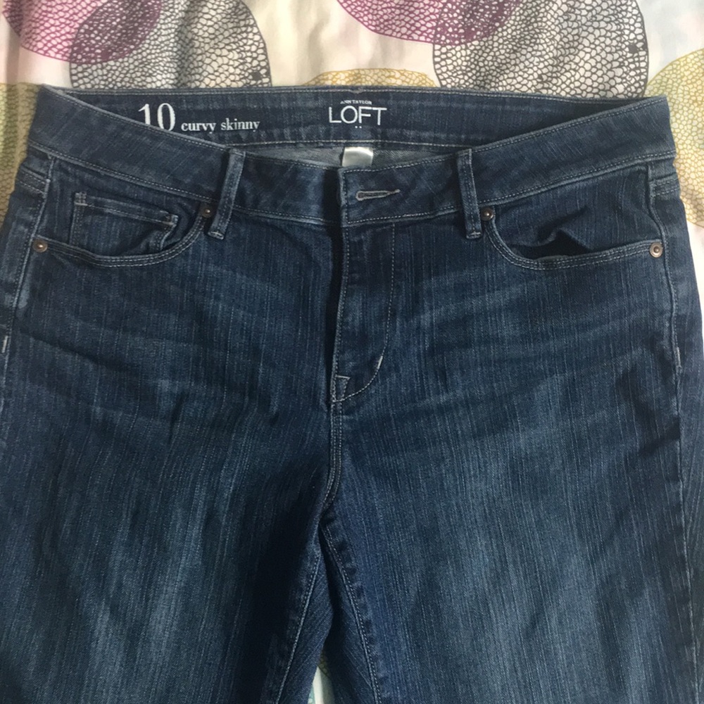 Loft Curvy Skinny Jeans - Size 10